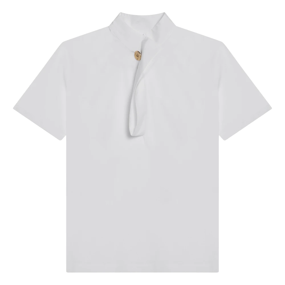 Givenchy T-shirt met korte mouwen en ronde hals White Dames