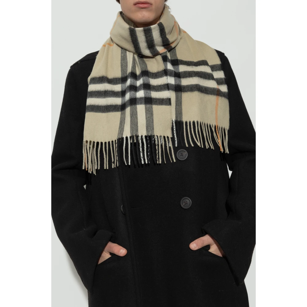 Burberry Cashmere Sjaal Beige Unisex