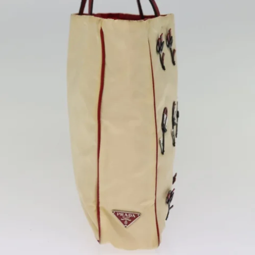 Prada Vintage Pre-owned Nylon totes Beige Dames