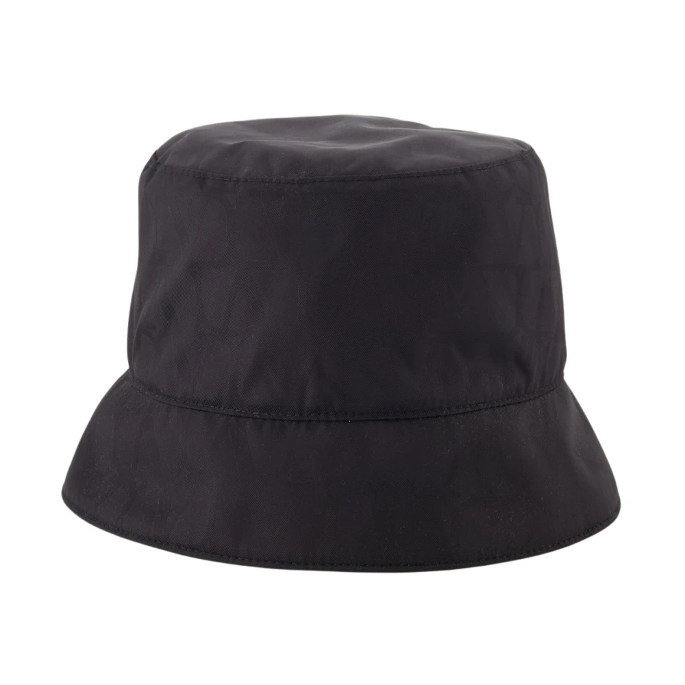 Valentino Garavani Imprimé VLogo Nylon Hat Black Heren
