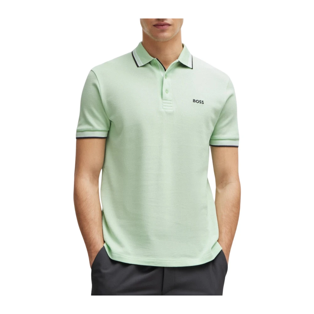 Boss Paddy 10241663 01 Polo Shirt Green Heren