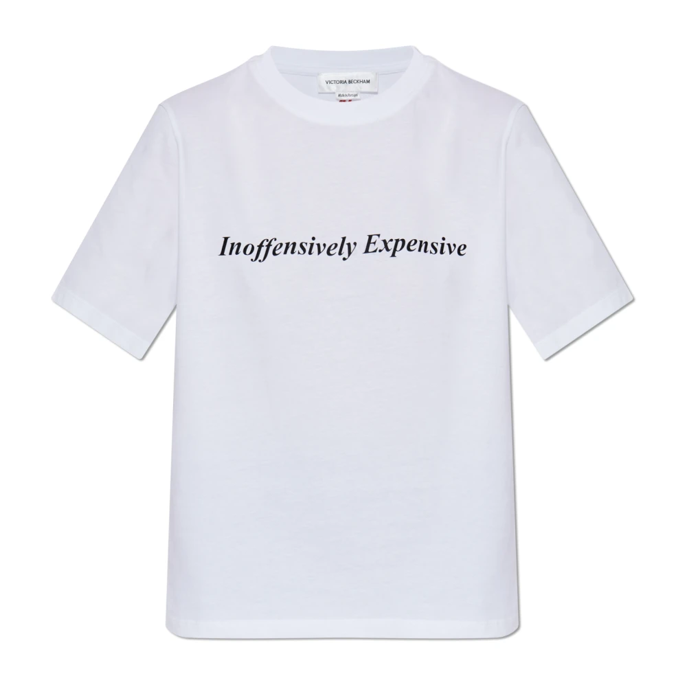 Victoria Beckham T-shirt met print White Dames