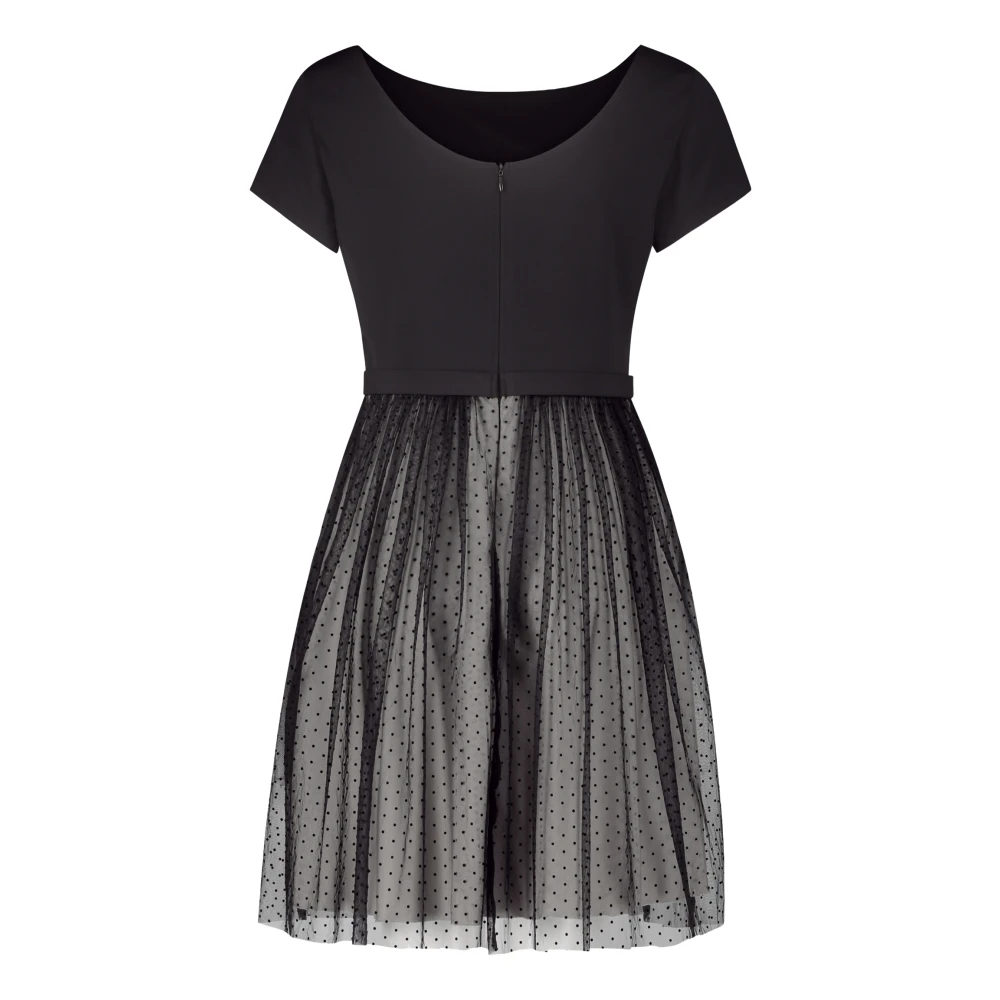 Vera Mont Elegant Tule Cocktailjurk Black Dames