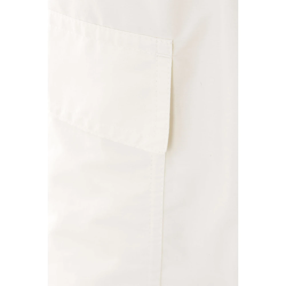 Moncler Wijde Pijp Katoenen Broek door Rick Owens White Heren