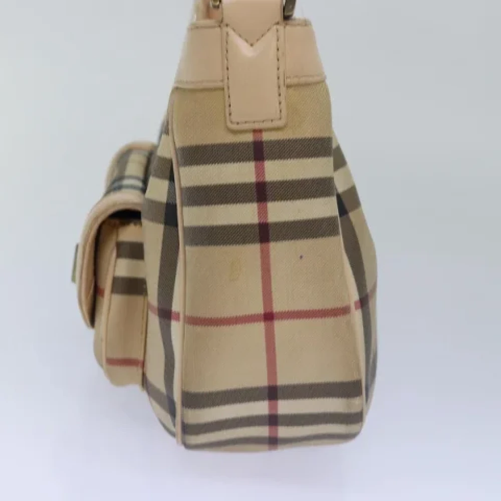 Burberry Vintage Pre-owned Leather shoulder-bags Beige Dames