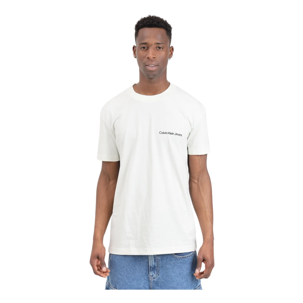 Calvin Klein Jeans Klassiek T-shirt White Heren