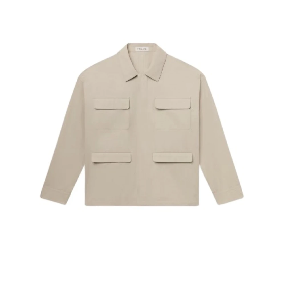 Frame Moderne Multi Pocket Jas Beige Heren