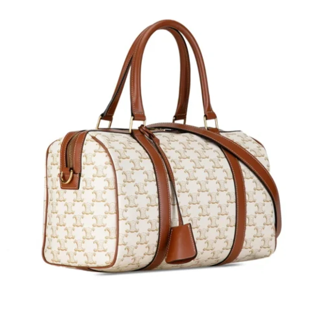 Celine Vintage Pre-owned Plastic shoulder-bags Brown Dames