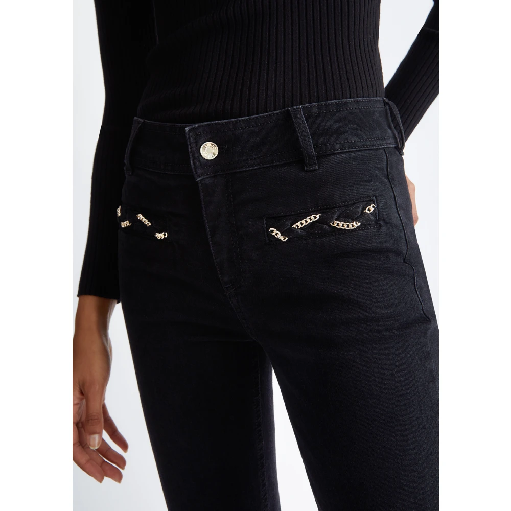 Liu Jo Flare Cropped Jeans Blue Dames