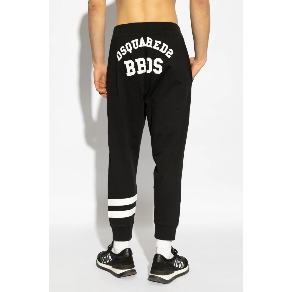 Dsquared2 Broek met logo Black Heren