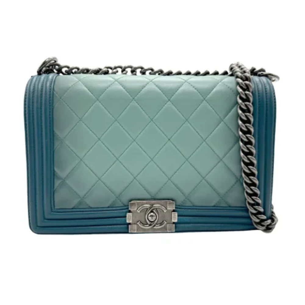 Chanel Vintage Pre-owned Leather chanel-bags Green Dames