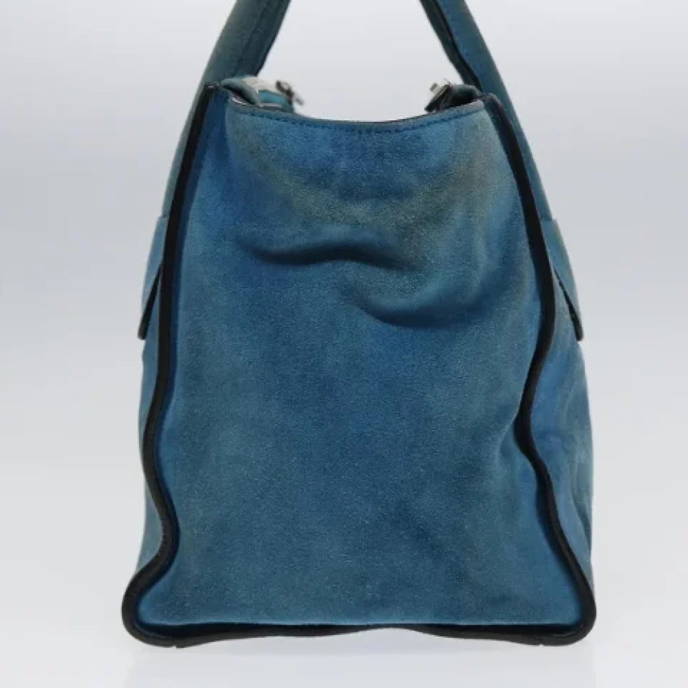 Prada Vintage Pre-owned Suede prada-bags Blue Dames