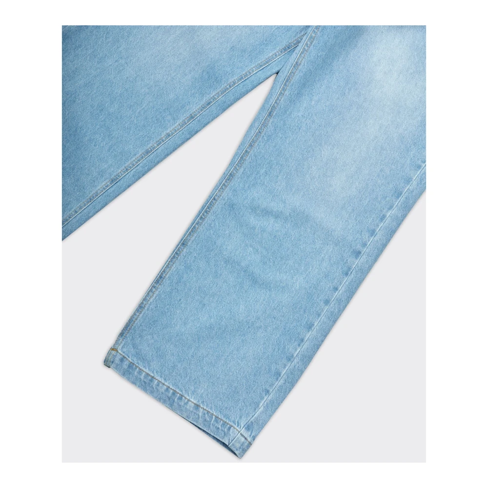 Garment Workshop Wijde Denim Jeans in Blauw Blue Heren