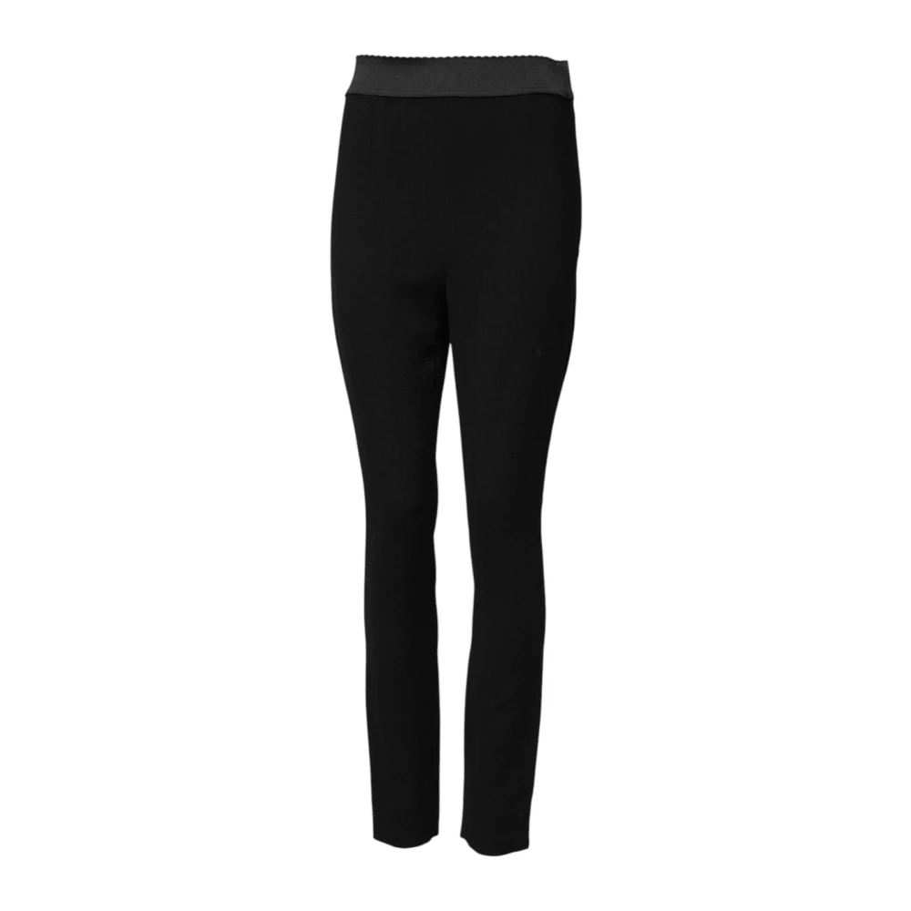 Dolce & Gabbana Mujer Negro Pantalones, Talla: S