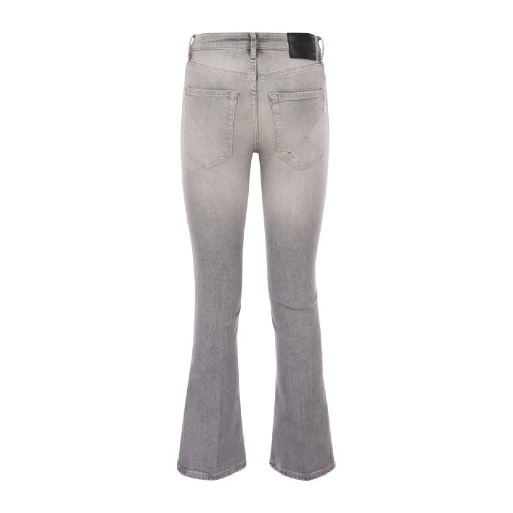 Dondup Mandy Hoge Taille Bootcut Jeans Gray Dames
