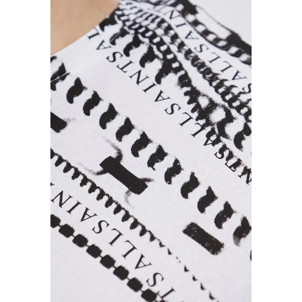 AllSaints T-shirt Metallo White Dames