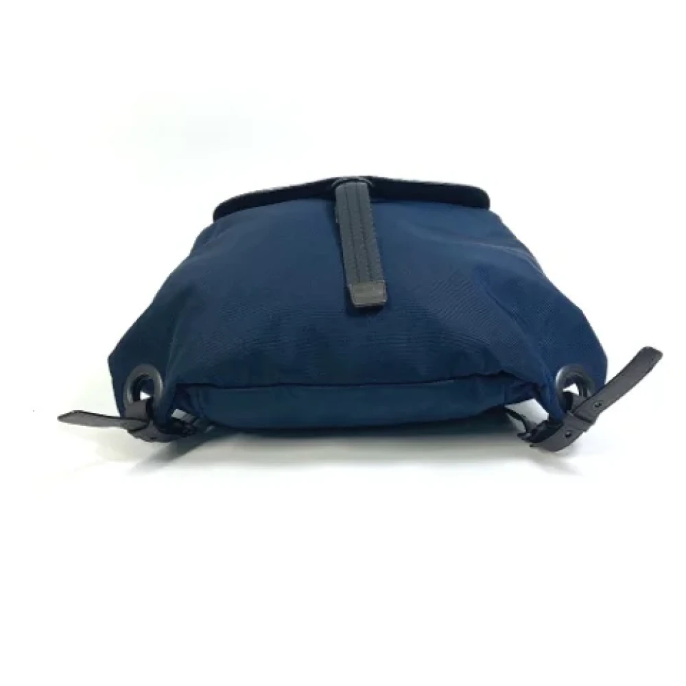 Bottega Veneta Vintage Pre-owned Fabric shoulder-bags Blue Heren
