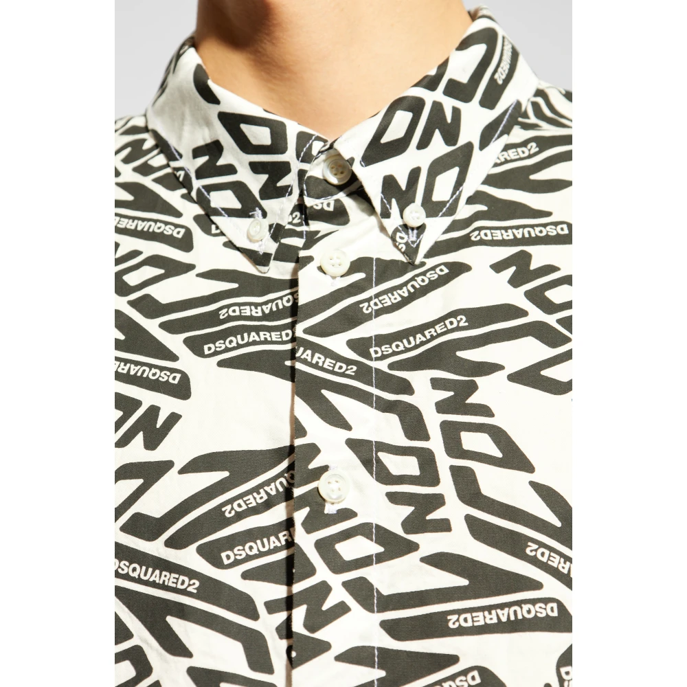 Dsquared2 Monogram shirt White Heren