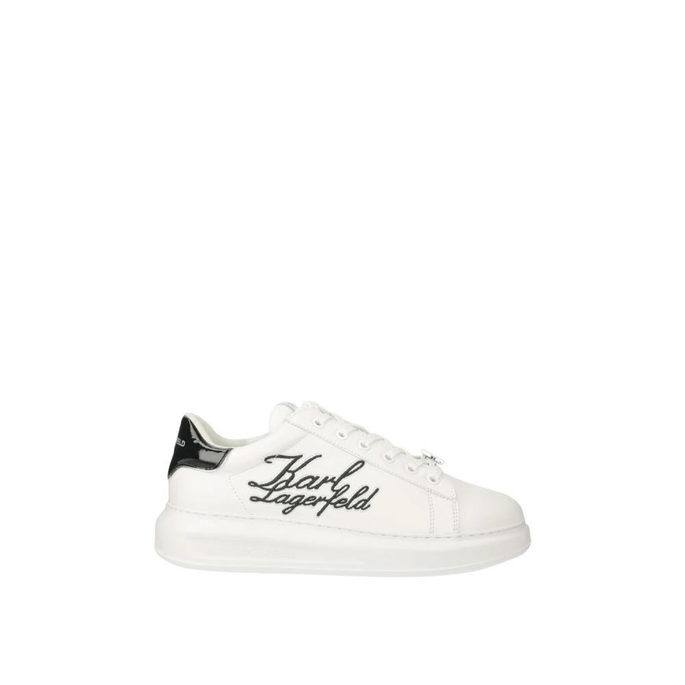 Karl Lagerfeld Kapri Heren Signia Scroll Laag Heren Schoenen Wit