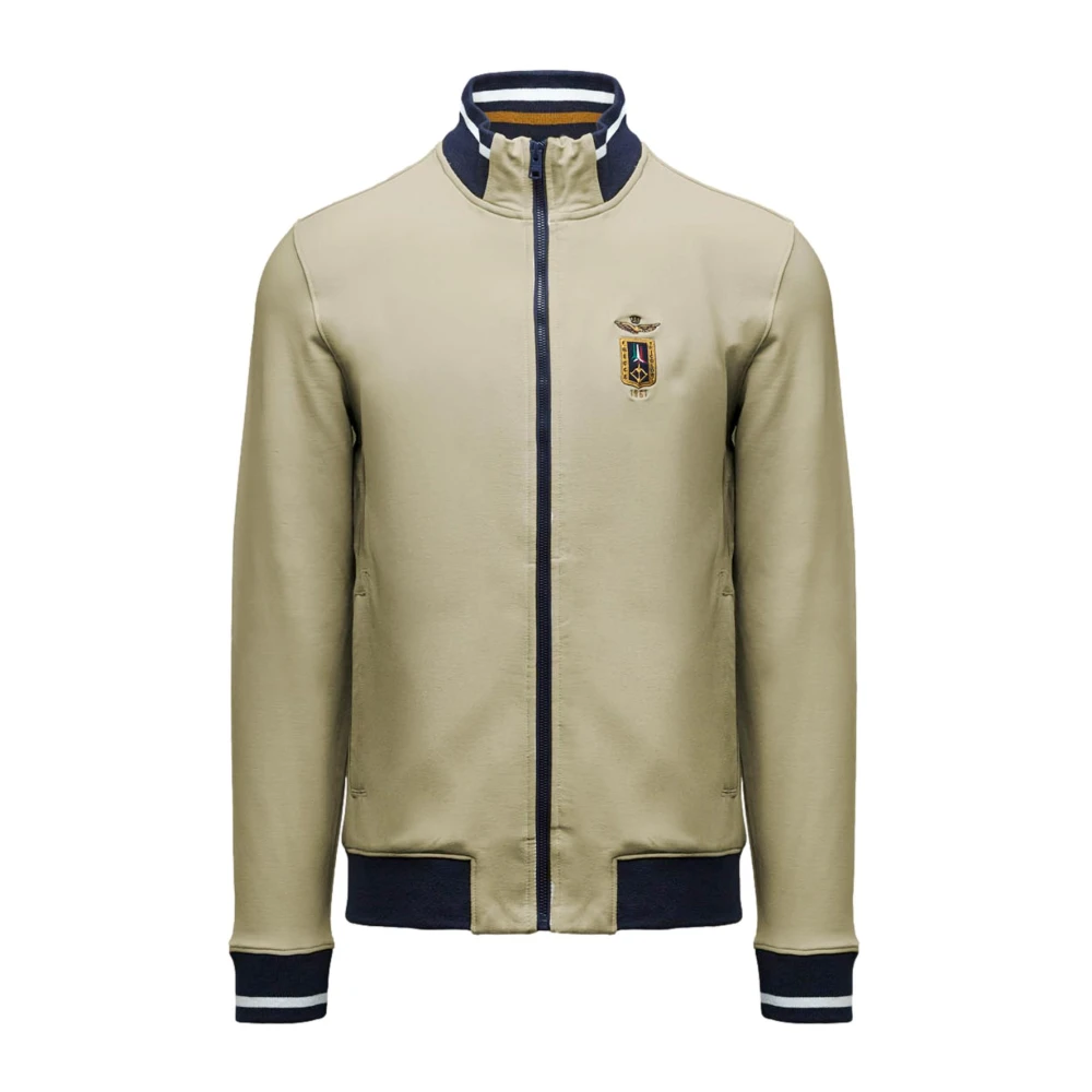 Aeronautica Militare Men's Beige Bomber Jackets, 3XL, Frecce Tricolori Sweatshirt 261Fe2089uf00674