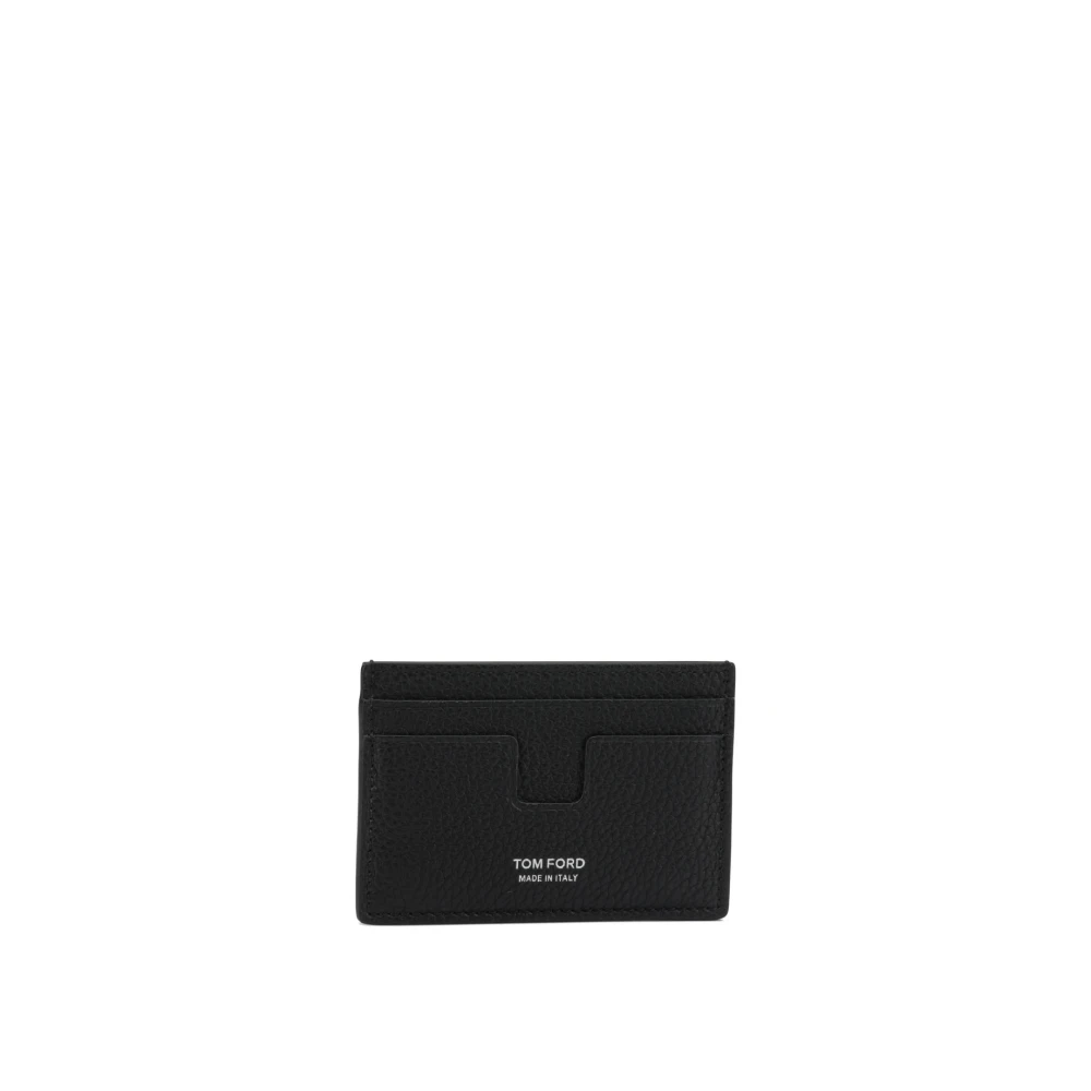Tom Ford Men's Black Wallets & Cardholders, One Size, Grain Leather Classic Cardholder