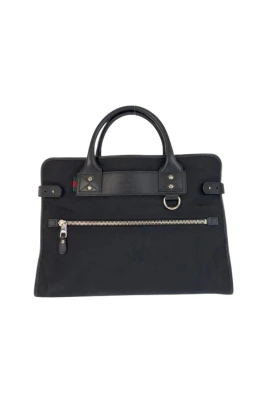 Pre-owned Nylon Leather Briefcase