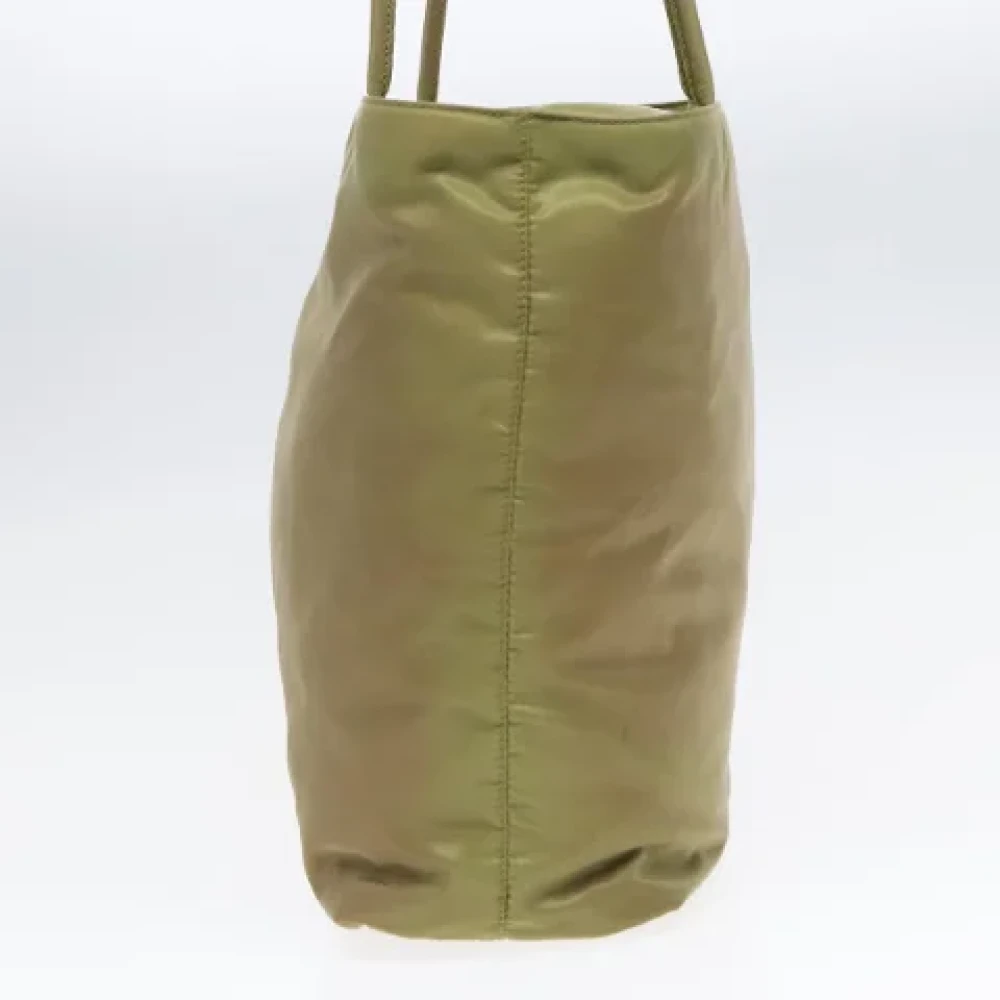 Prada Vintage Pre-owned Nylon prada-bags Green Dames