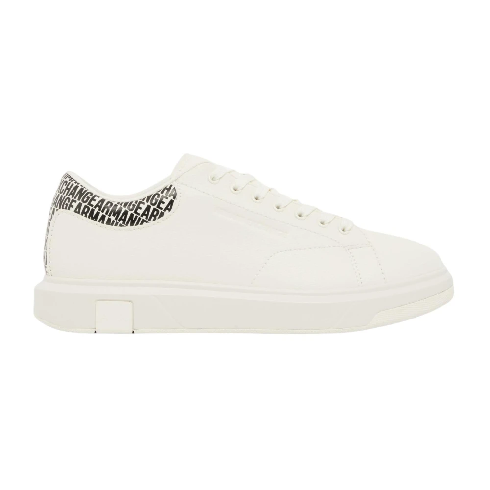 Armani Exchange Uomo Beige - Sneakers Con Dettaglio Sul Retro - Shoes - 45 Eu