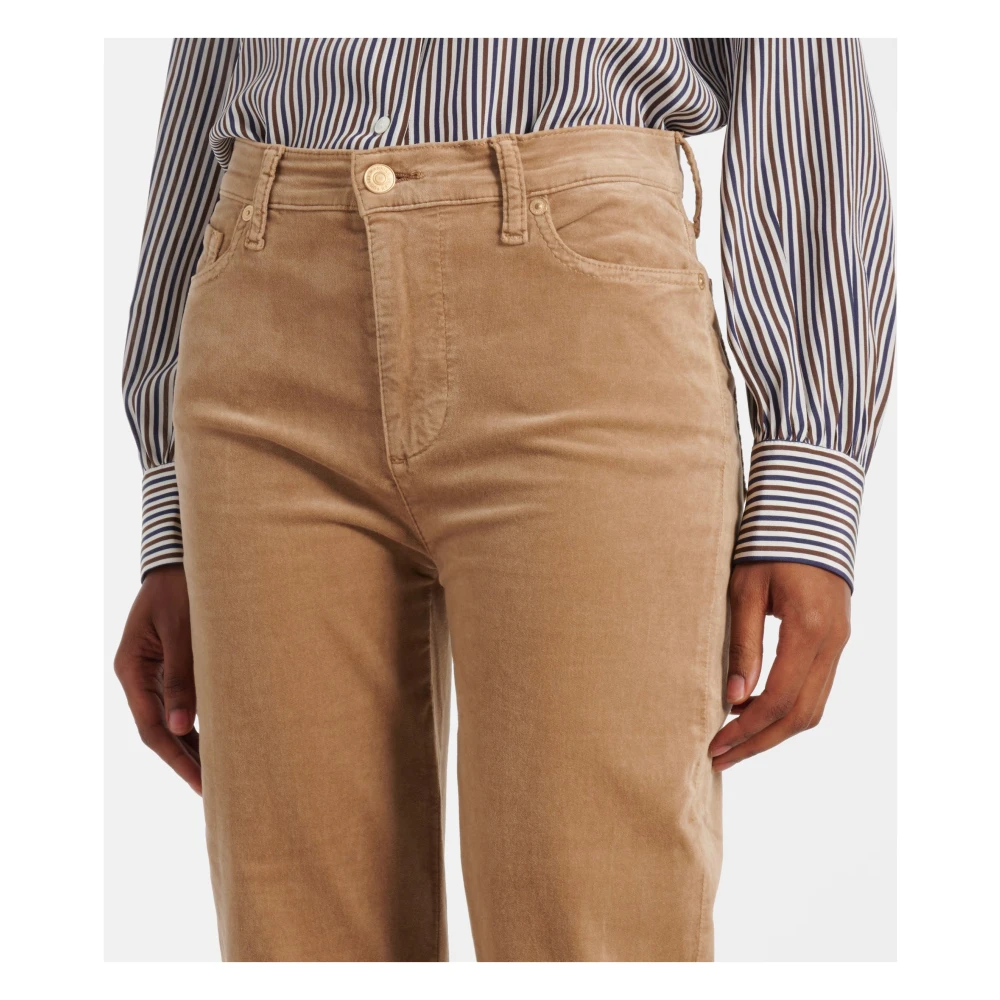 7 For All Mankind Jeans Flare: Denim blauw Beige Dames
