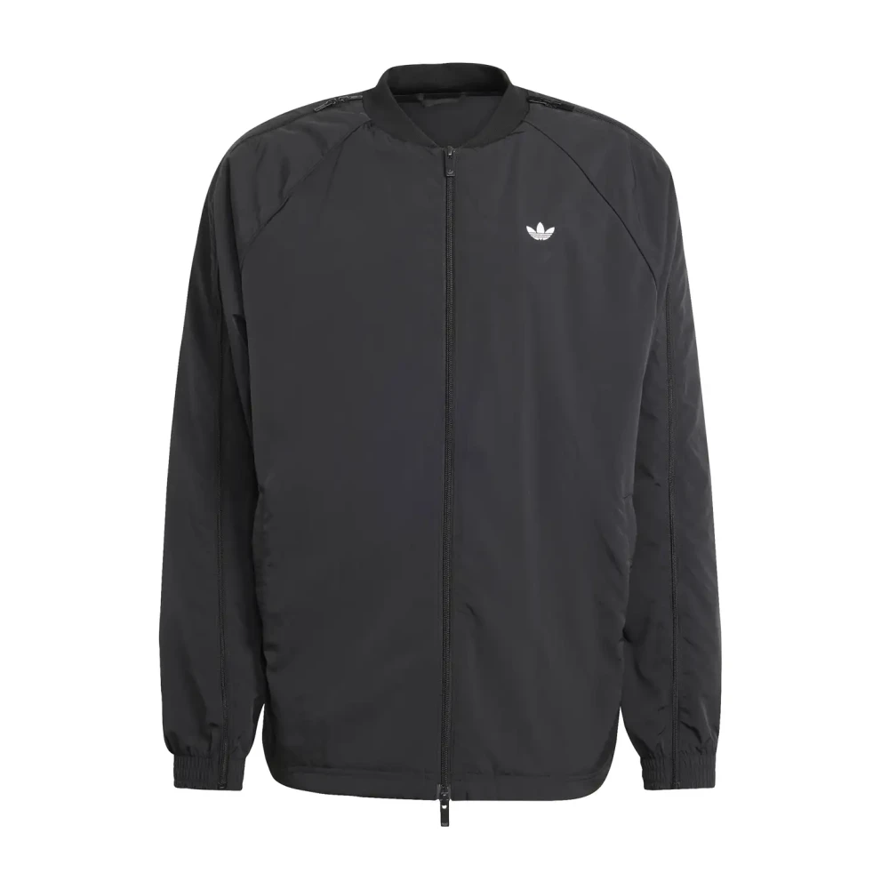 Adidas Black Outdoor, Male, Xl, Oversized Track Top Modern Style