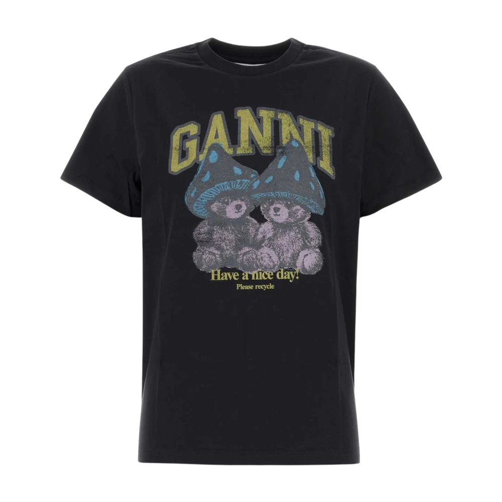 Ganni Donna Nero Top, S, New,