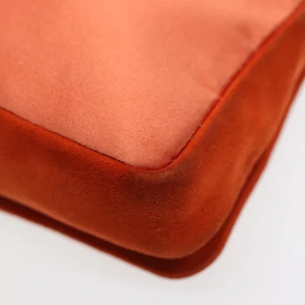Prada Vintage Pre-owned Suede prada-bags Orange Dames
