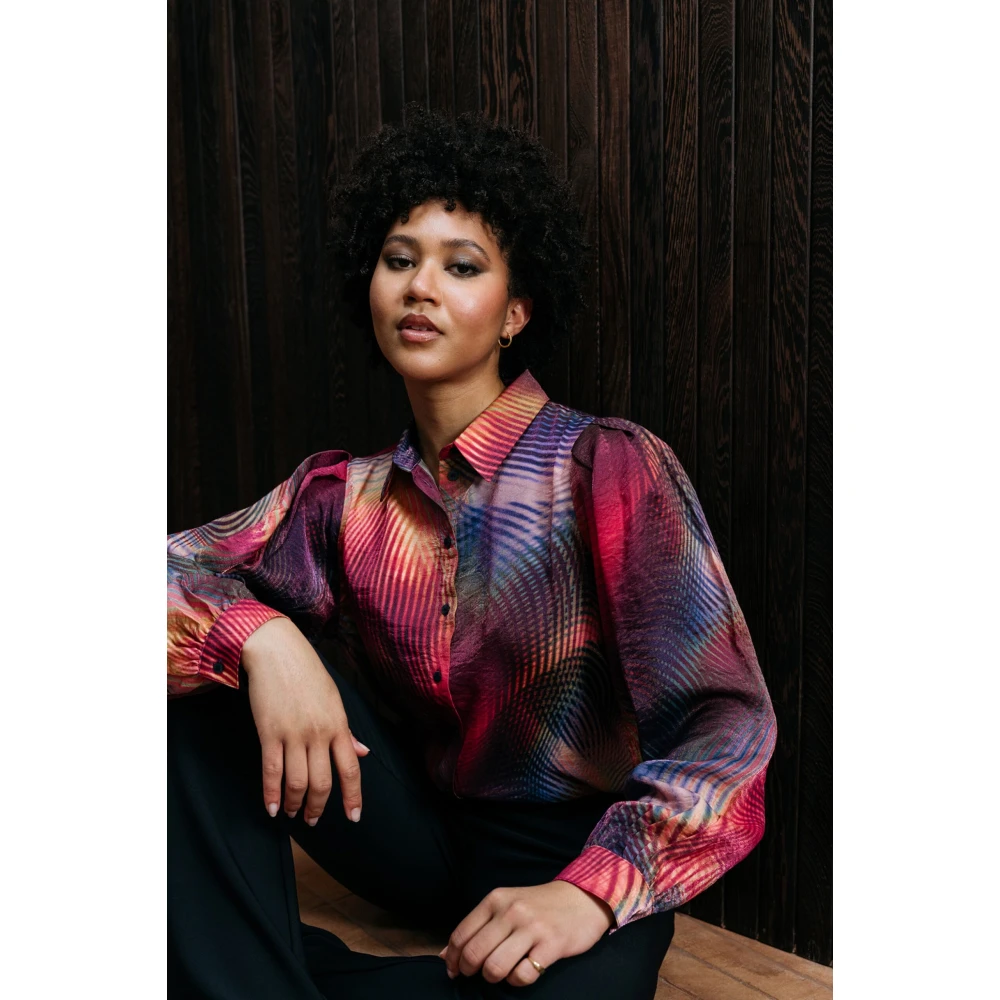 &Co Woman Oversized geruite overhemd Multicolor Dames