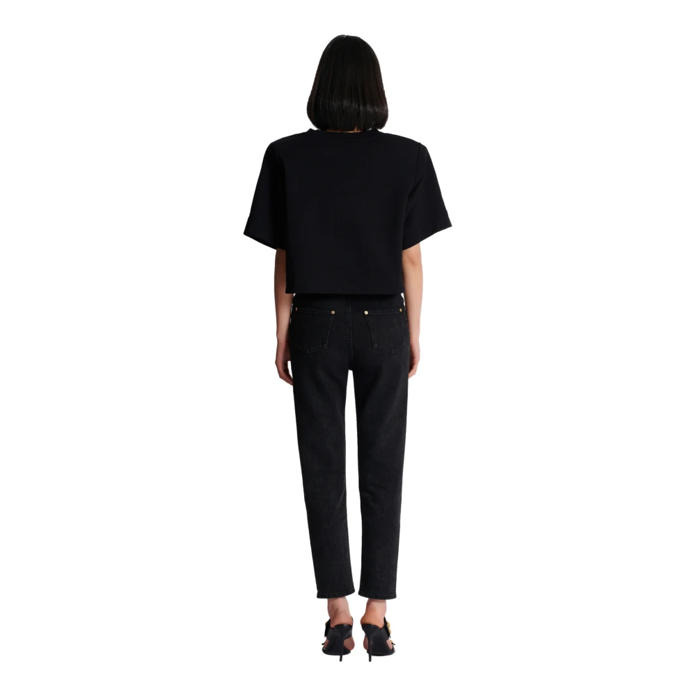 Balmain Sweatshirt met knopen Black Dames