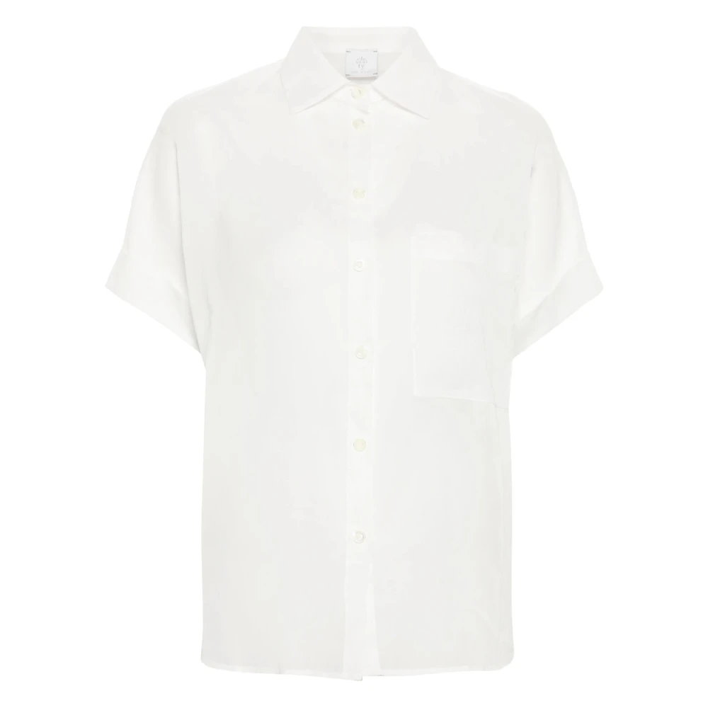 Eleventy Donna Bianco Camicette S, New,