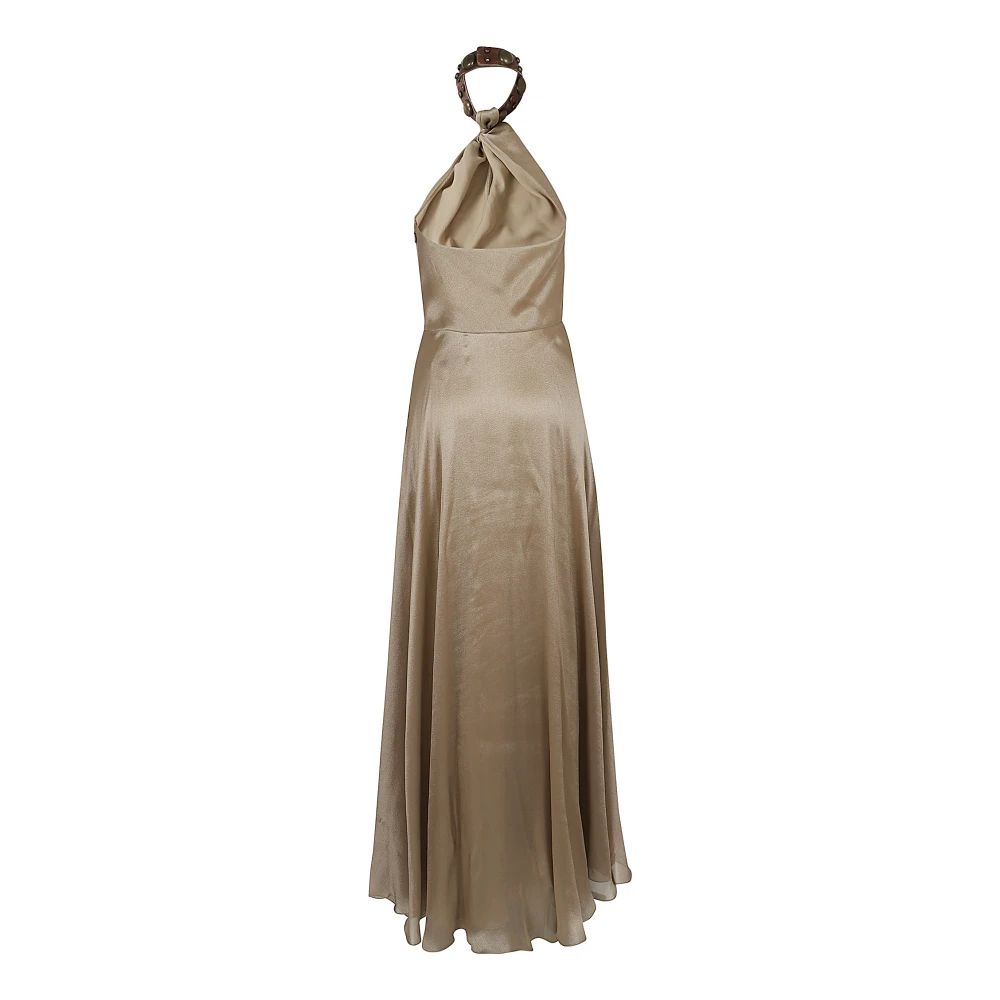Ralph Lauren Metallic Jurk voor Vrouwen Yellow Dames