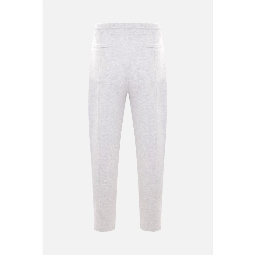 BRUNELLO CUCINELLI Grijze joggingbroek met elastische taille Gray Heren