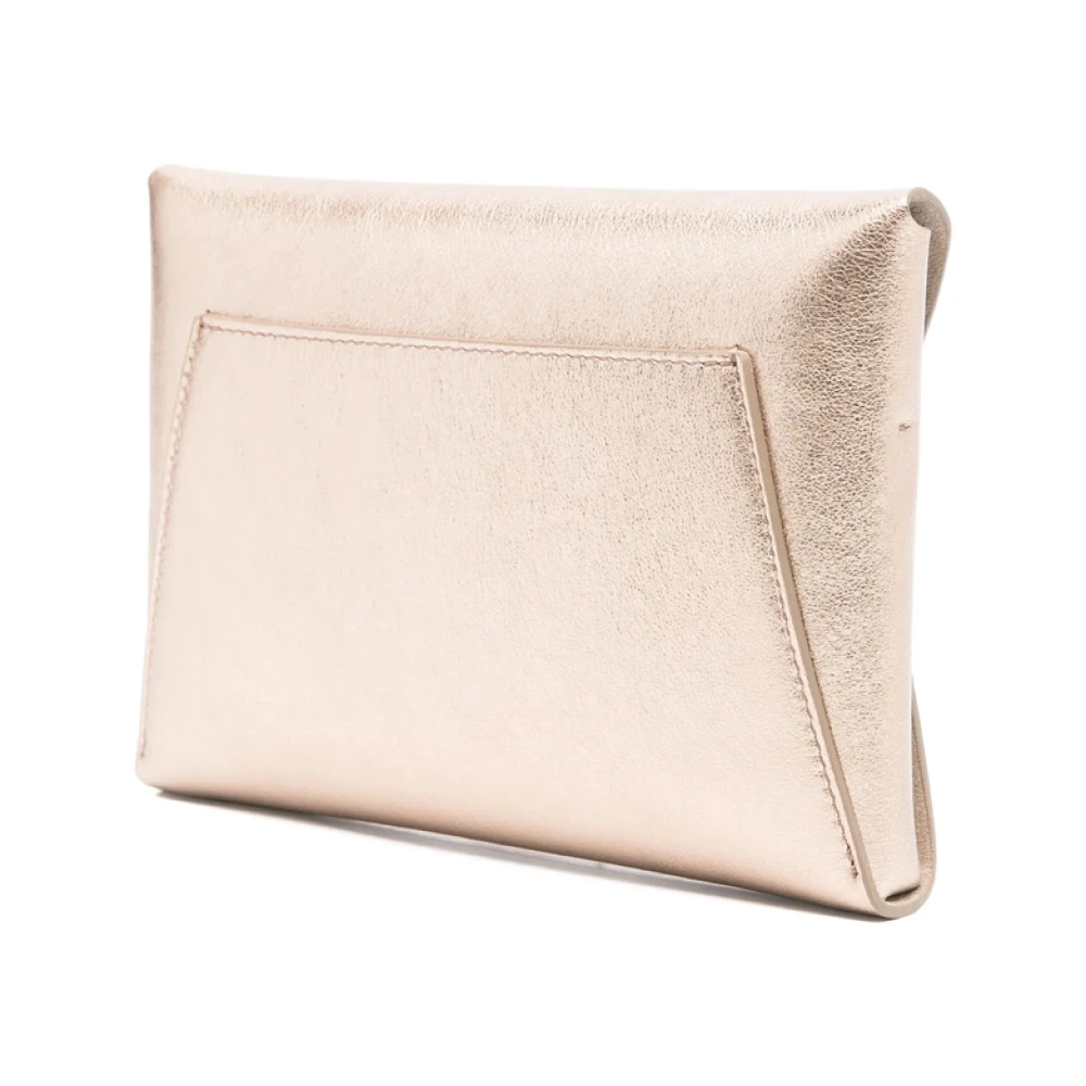 BRUNELLO CUCINELLI Goudkleurige Schoudertas met Magnetische Sluiting Yellow Dames