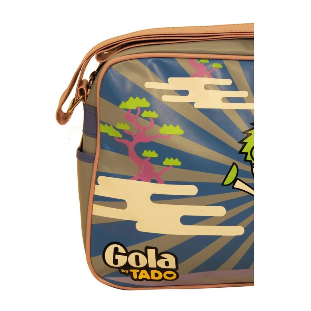 Gola Lichtblauwe Stoffen Schoudertas Multicolor Dames