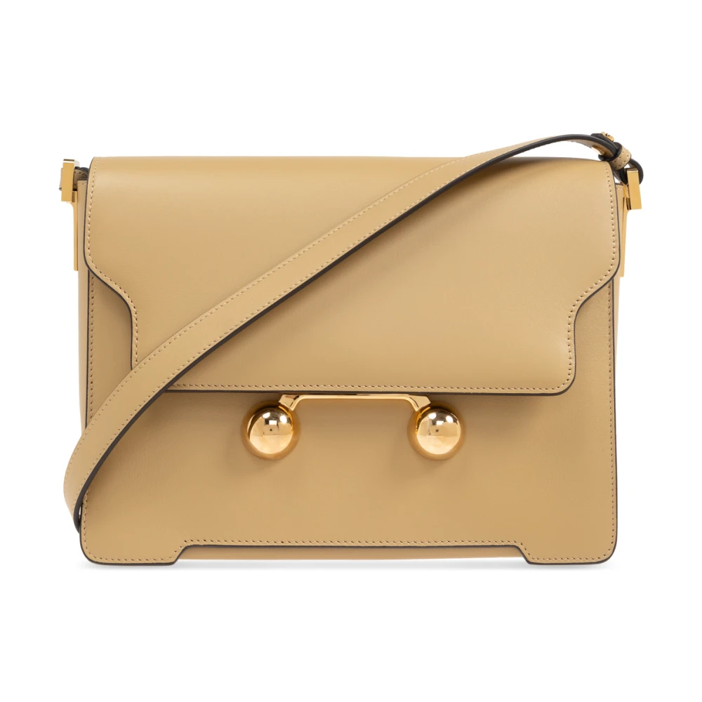 Marni Schoudertas Trunkaroo Medium Beige Dames