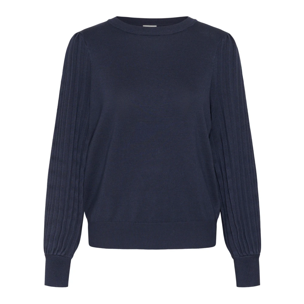 Kaffe - Rundhals-Strickware - Knitwear - Damen - Blau - 2XL - Bild 3