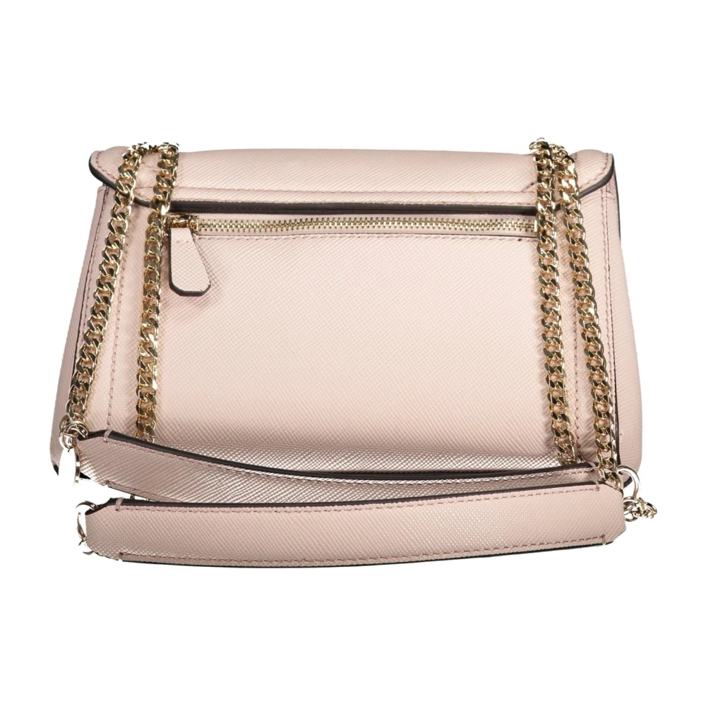 Guess Roze Schoudertas Noelle met Ketting Pink Dames