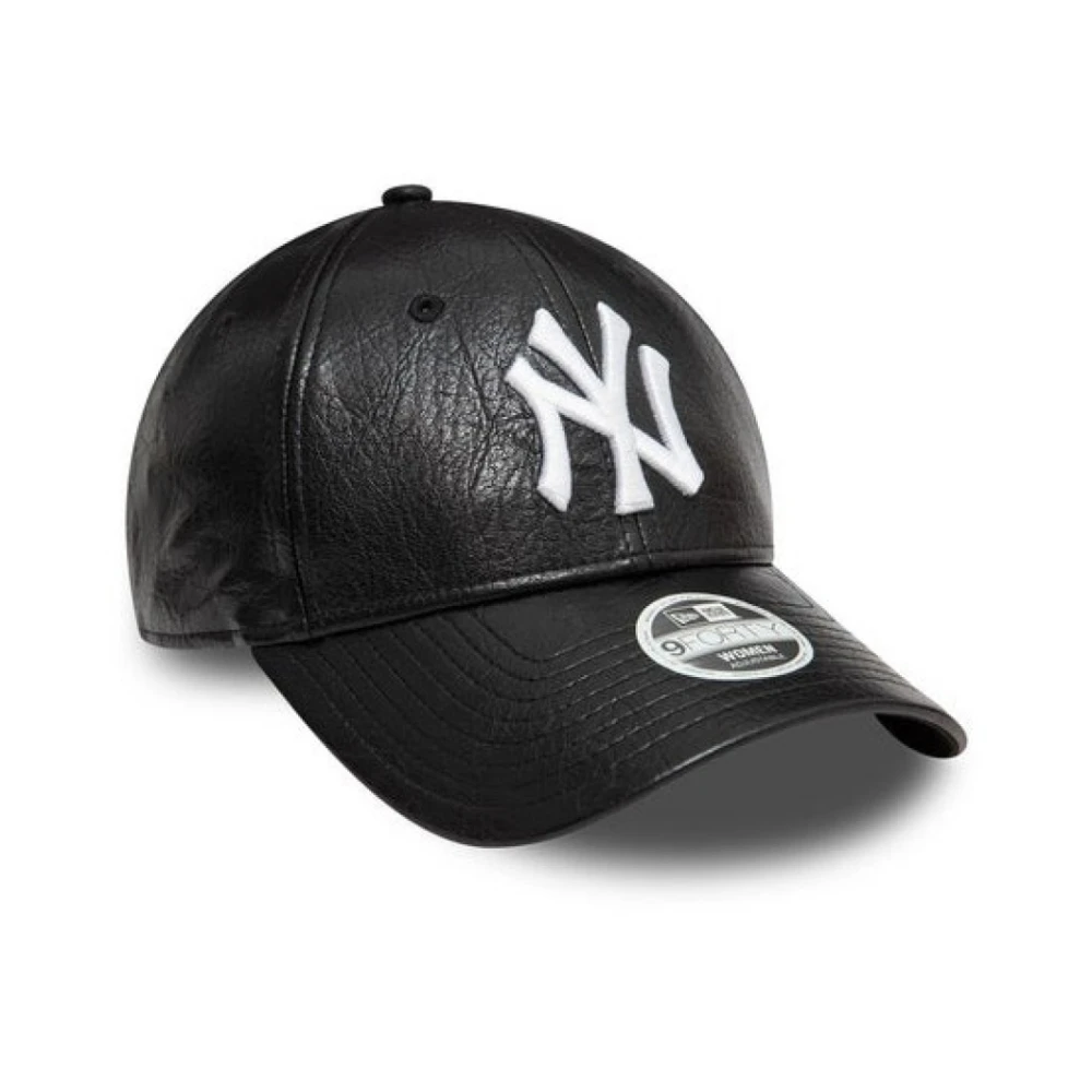 new era Yankees Gerimpeld PU Pet Black Dames