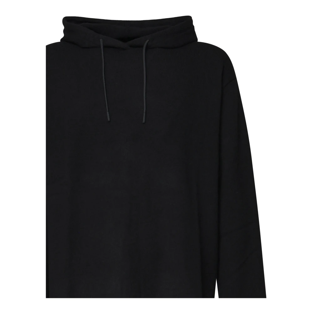 Hevo Zwarte Katoenen Hoodie Black Heren