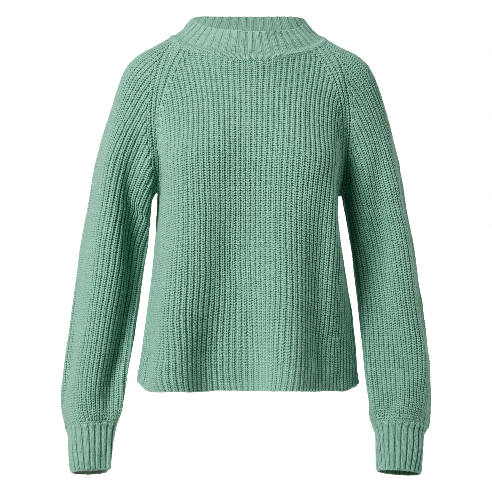 Comma Relaxed Fit Gebreide trui Green Dames