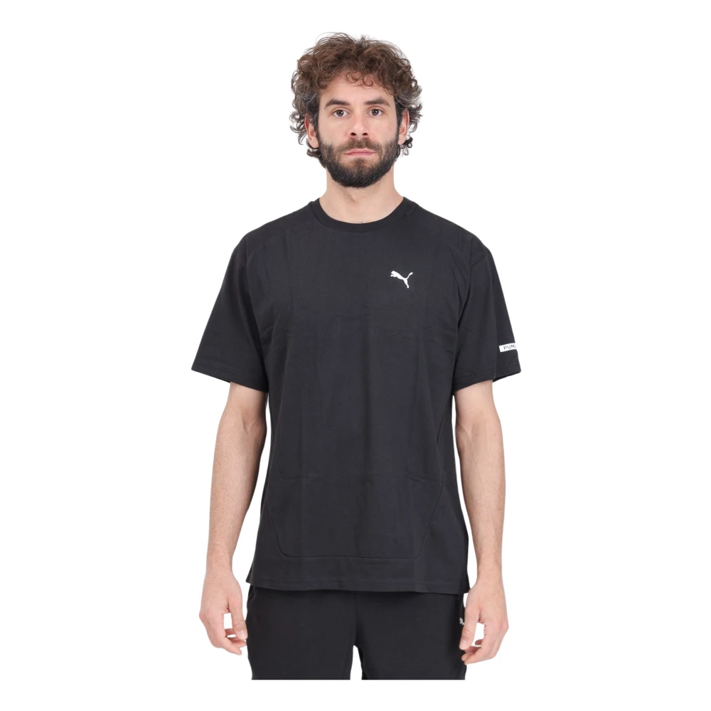 Puma Zwarte Rad Cal Logo T-shirt Black Heren