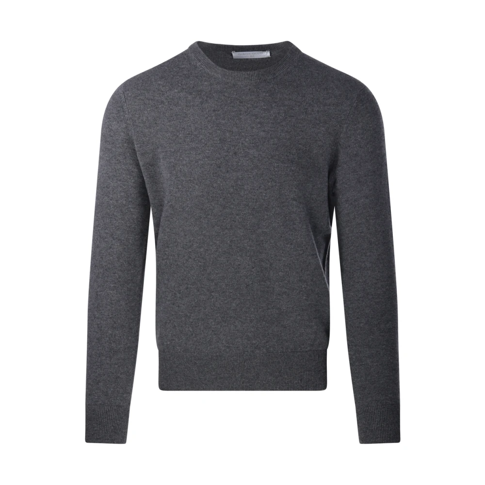 Cashmere Company Asfalto Ronde Hals Sweater Gray Heren