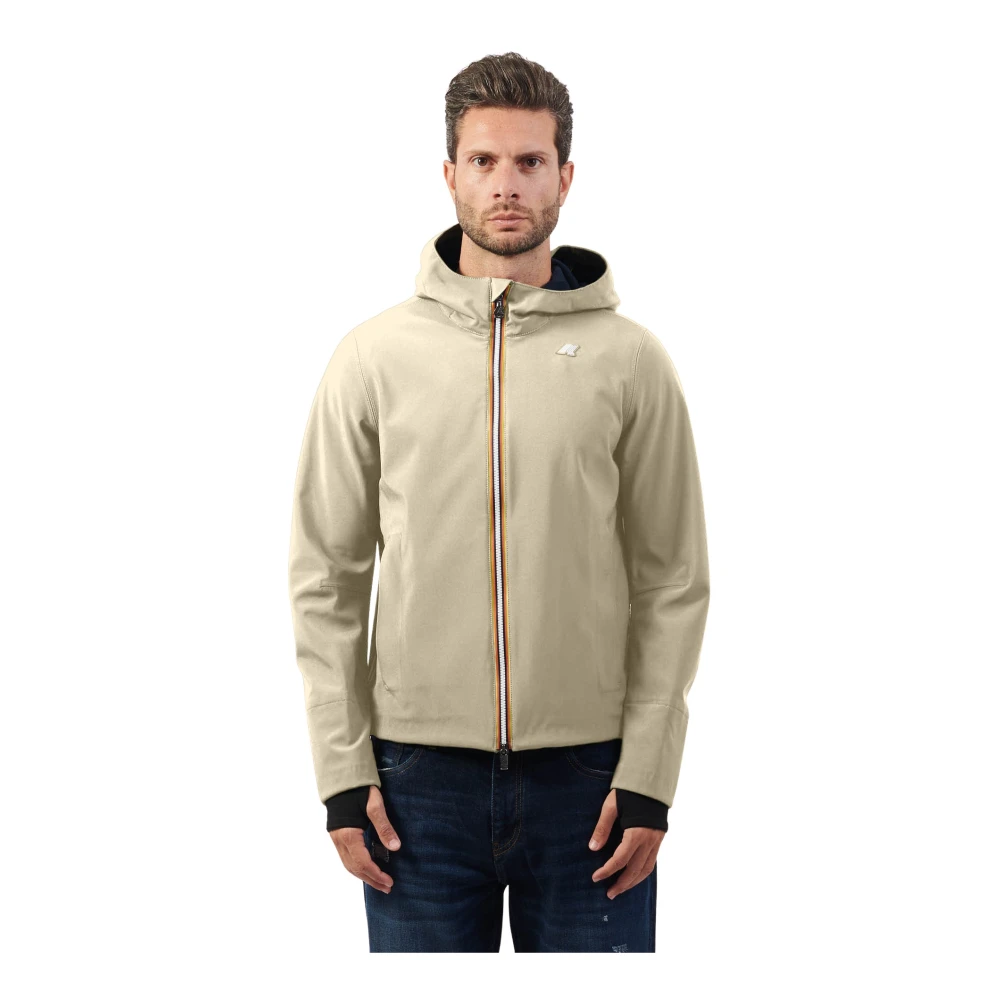 K-way Beige Lichtgewicht Jas Beige Heren