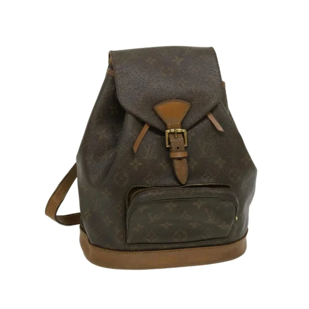 Louis Vuitton Vintage Pre-owned Canvas backpacks Brown Dames