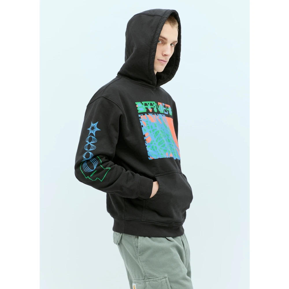 Brain Dead Grafische Print Hoodie Black Heren